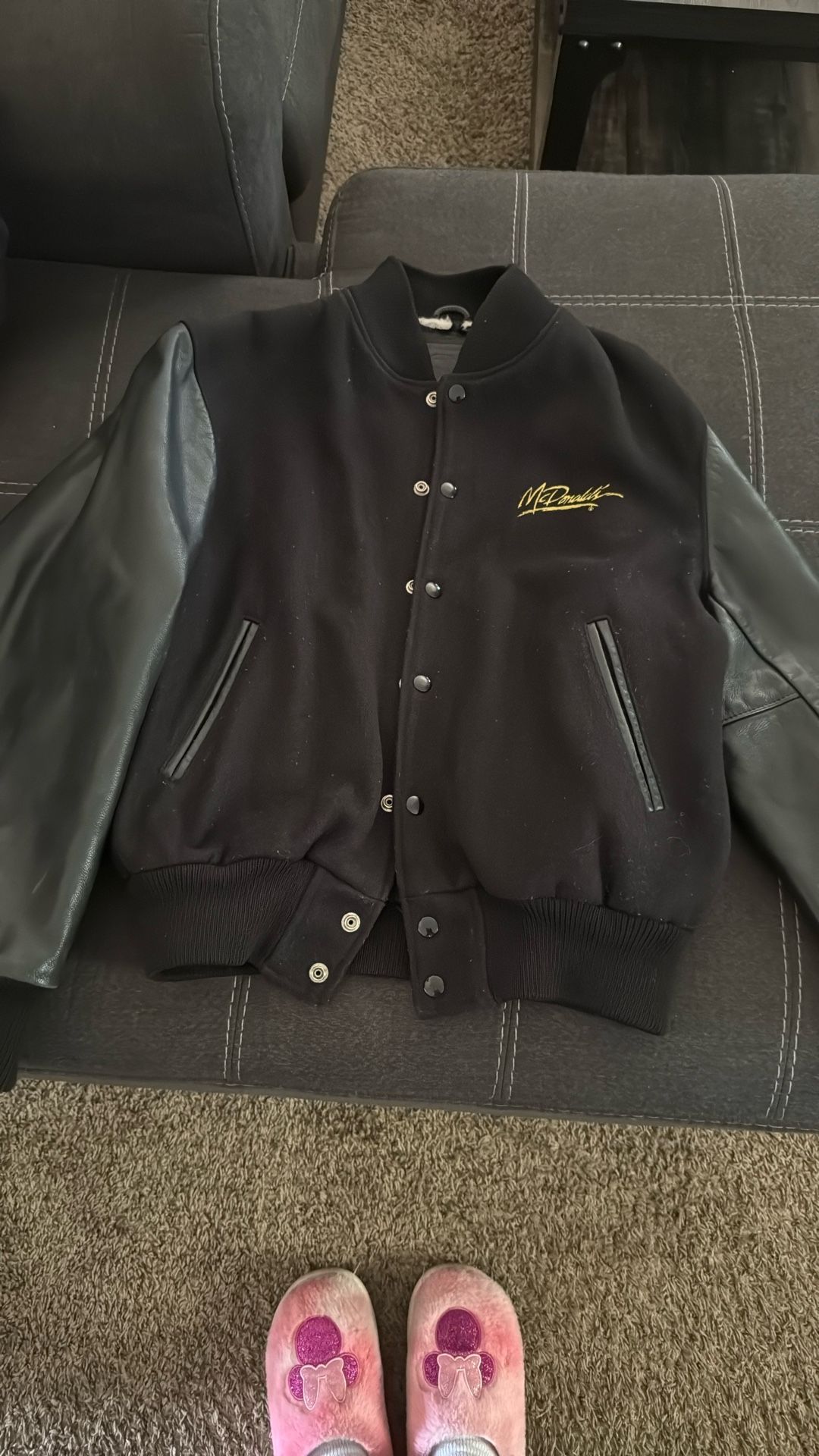 McDonald’s Leather Black Thick Jackets