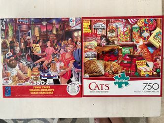 Two Puzzles For $20 Like New!!!