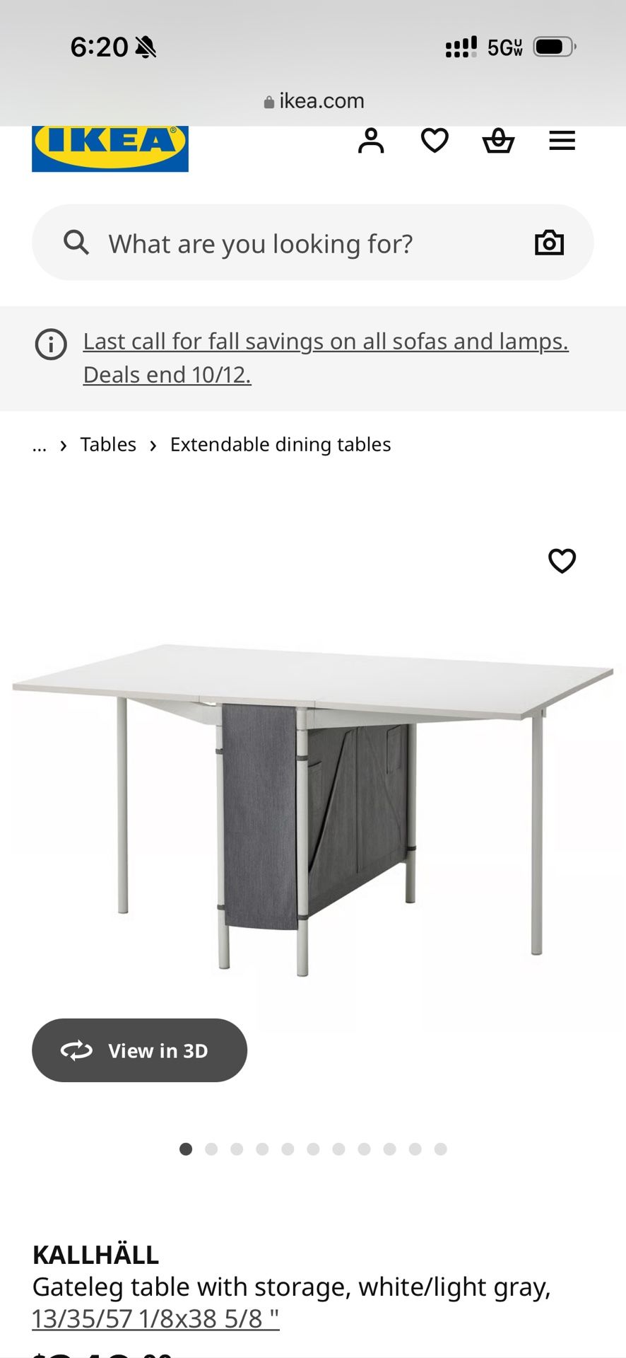 Ikea kitchen Table  with 4 Chairs KALLHALL