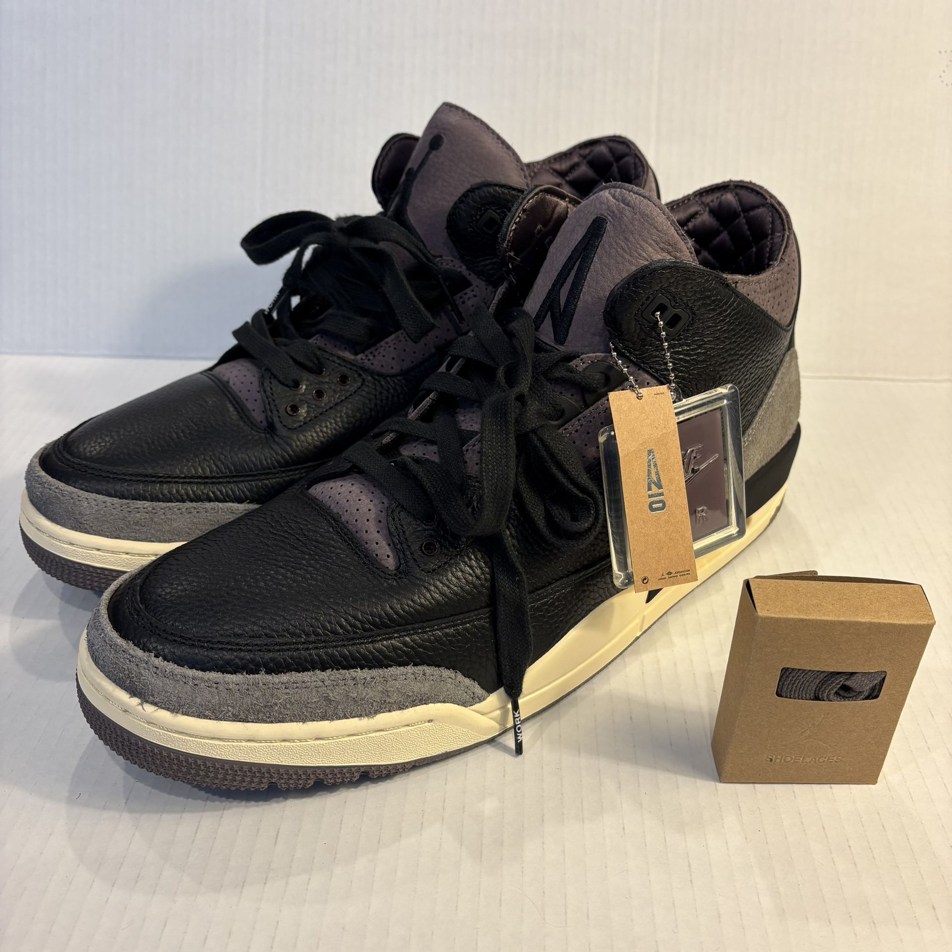 WMNS 15.5/Mens 14 Nike Air Jordan Retro 3 A Ma Maniere Black Brown FZ4811-001