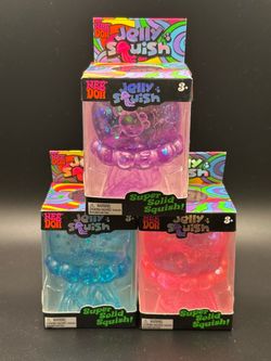 NeeDoh Jelly Squish Stress Toy Jellyfish