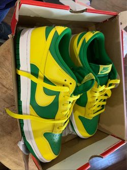 Nike Dunk Low Brazil Green Yellow Sneakers