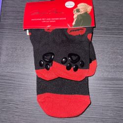 Owner And Dog Matching Socks