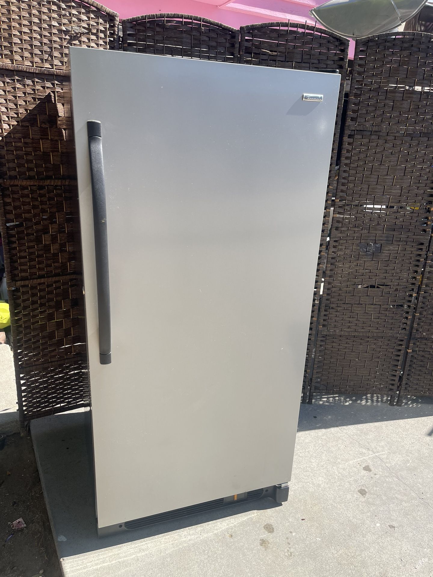 Kenmore Nickel Stainless Frost Free Freezer. $250 Work Great