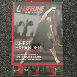 LifelineUSA Chest Expander (Black, 30-Pounds)