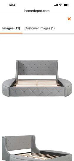Gray Queen Size Storage Bed with Drawers – New in Box