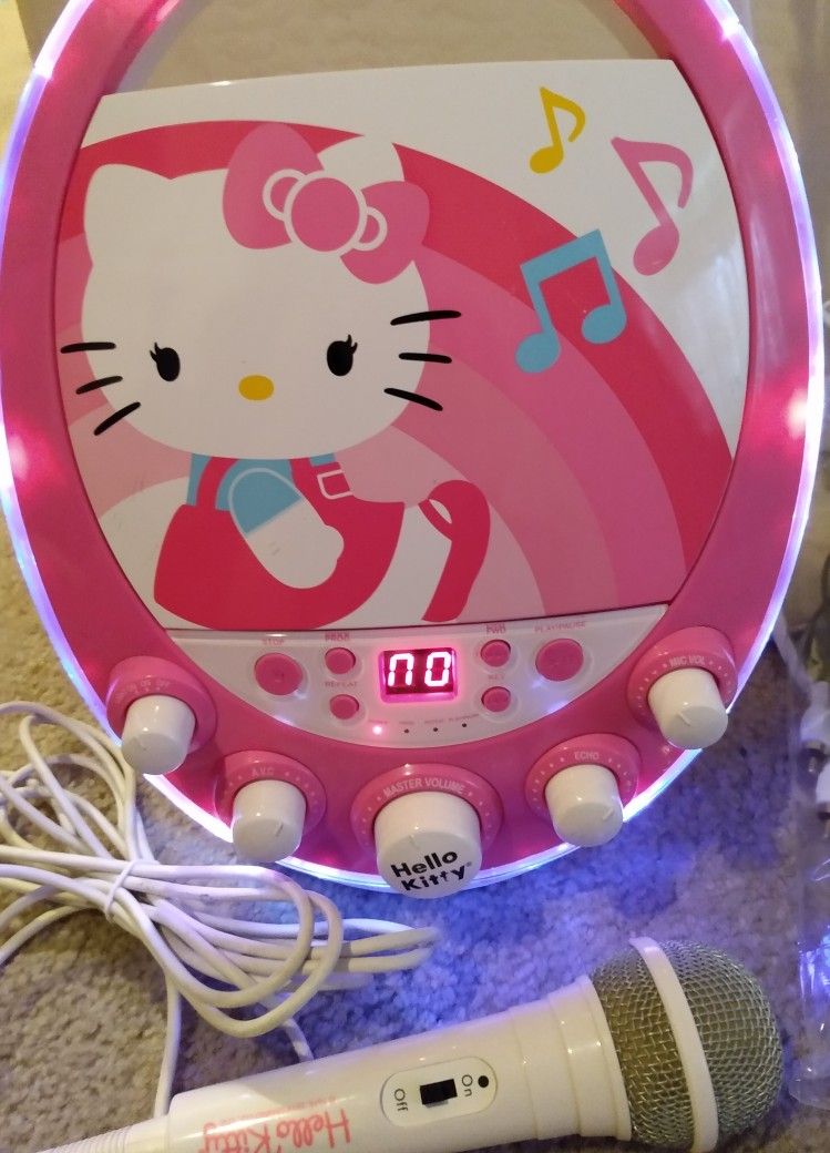 Girls Hello Kitty Karaoke / Kids Christmas Gifts/ Birthday Party / microphone/Niña / microfono/ regalos/ fiesta/ cumpleaños / Navidad