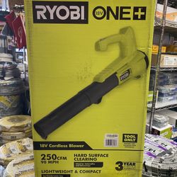 RYOBI ONE+ 18V 90 MPH 250 CFM Cordless Battery Leaf Blower (Tool Only)