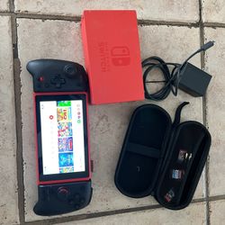 Nintendo Switch With Games And Upgraded Turbo Mod Controllers