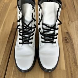 White Dr Martens Ladies 7