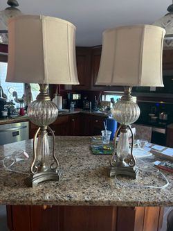 Set of beautiful traditional style lamps