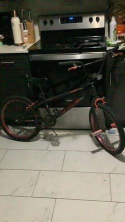 Black and Orange BMX Bike