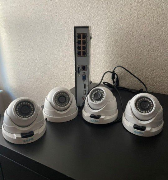 4 Camaras De Seguridad -4 CCTV Security Cameras With Recorder❗️INSTALLED❗️INSTALADAS 💯