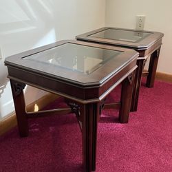 PAIR of Vintage (LANE ALTAVISTA) Chippendale Style End Tables