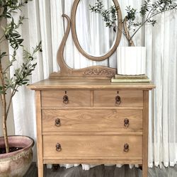 !!SOLD!! Restored Vintage Dresser With Mirror