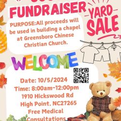Greensboro Chinese Christian Church Yard Sale