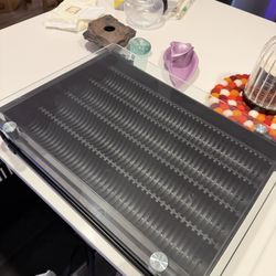 Crystal Tempered Glass Organizer Drawer Holder Compatible with Nespresso Vertuo Capsules