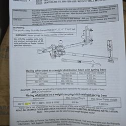 Weight Distribution Hitch