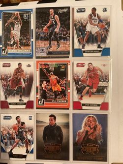 Baseball and basketball trading cards