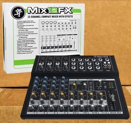 Mackie Effects Mixboard 12 Channel System XLR 1/4" RCA Inputs Mix12FX 🚨 No Credit Needed 🚨 Payment Options Available 🚨