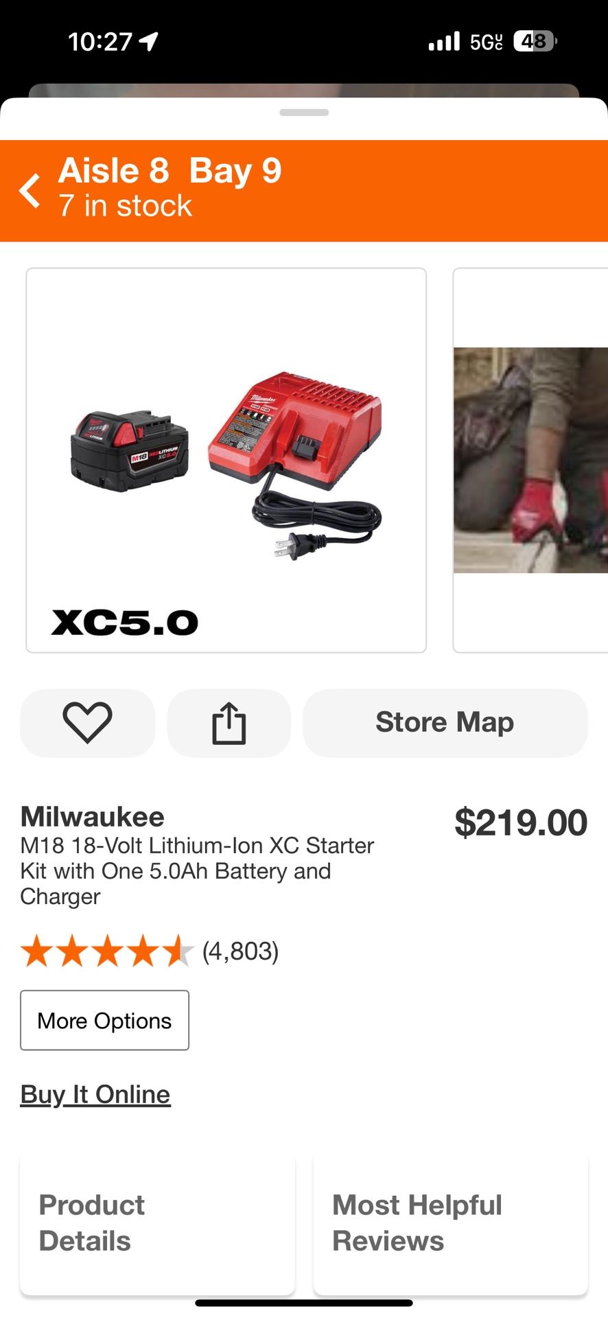 Milwaukee battery and charger brand new never opened
