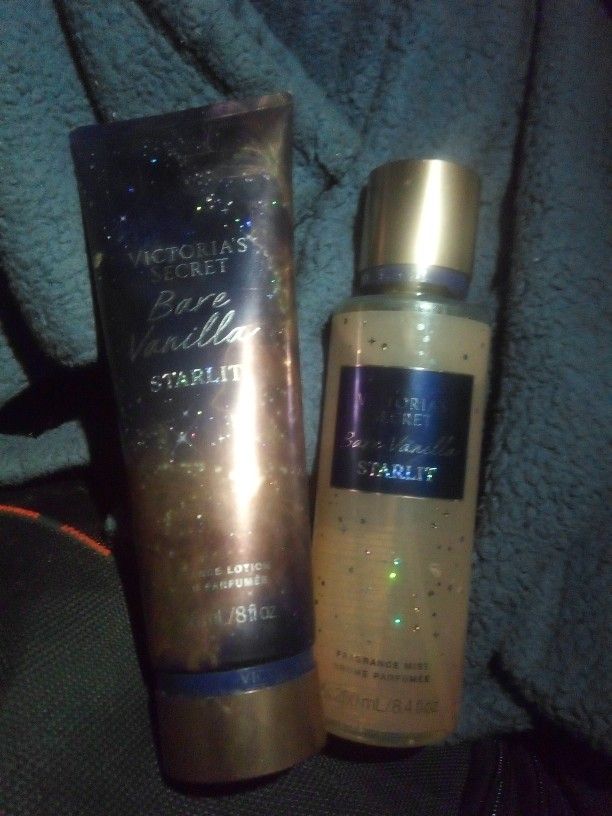 Victoria's Secret Bare Vanilla Starlit Perfume And Lotion Set