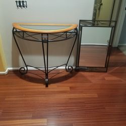 Entry Table With Mirror 