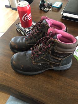 Steel toe work boots