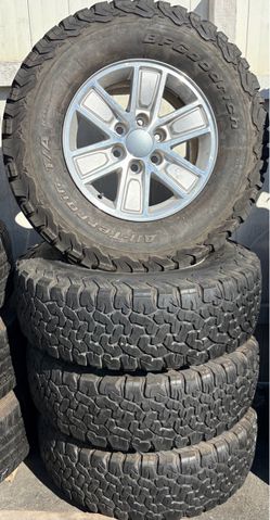 17” used tires with used wheels