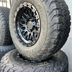 Vendo Set De Rines Nuevos 17x9 De Ancho De 6-139.7 Con Llantas 285/70/R17 Bfgoodrich Instacion Y Balance Gratis Para Carros Como Tacomas Chevy Silvera