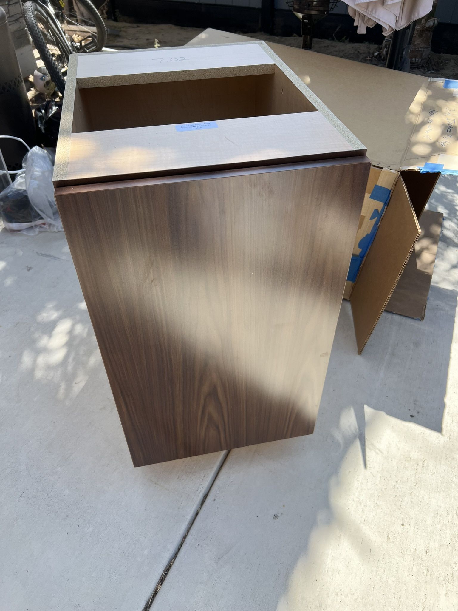 Dark Walnut Cabinet / Drawer