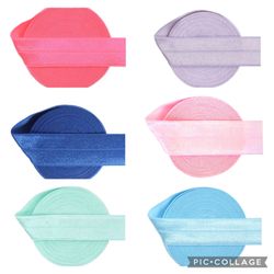 Fold over elastic, baby girl elastic headband 