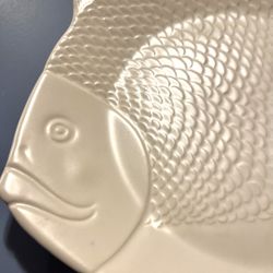 Fish Shape Dinner Plate By “Chicken Of the Sea”