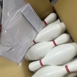 S&S Worldwide Bottom Weighted Plastic Bowling Pins, Official Size