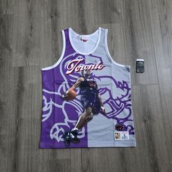 Mitchell Ness Toronto Raptors Vince Carter Big Logo Tank Top Mens Large