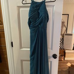 Blue/Green Floor Length Dress Size 10 