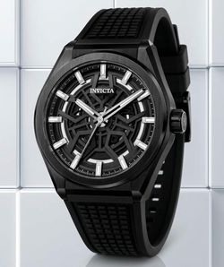 Invicta Speedway Skeleton Racing Rims Men’s Black Watch 46MM
