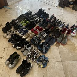 Boys shoes. 34 Pairs. Sizes 10-3.