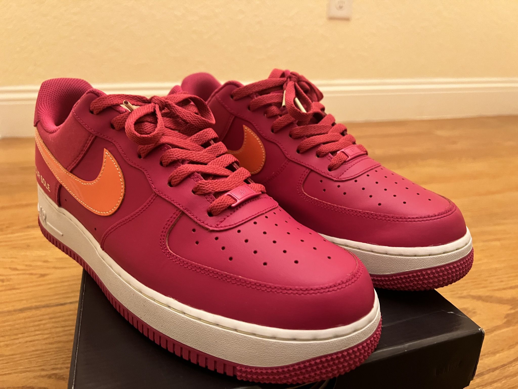 Nike Air Force 1 Low World Tour Size 12 Magenta/Volt/White (read More Details Before Making An Offer) 