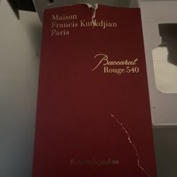 The Maison Francis Kurkdjian Baccarat Rouge 540 Eau de Parfum Spray is a luxurious fragrance from France, known for its long-lasting scent of jasmine
