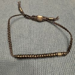 Corded Gray/Gunmetal Bracelet by Fossil