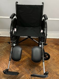 Medline Comfort Folding Wheelchair 20” W x 16” D Seat, 300lb Capacity