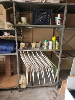 Metal shelving