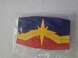 Marvel captain Marvel loot crate luggage tag