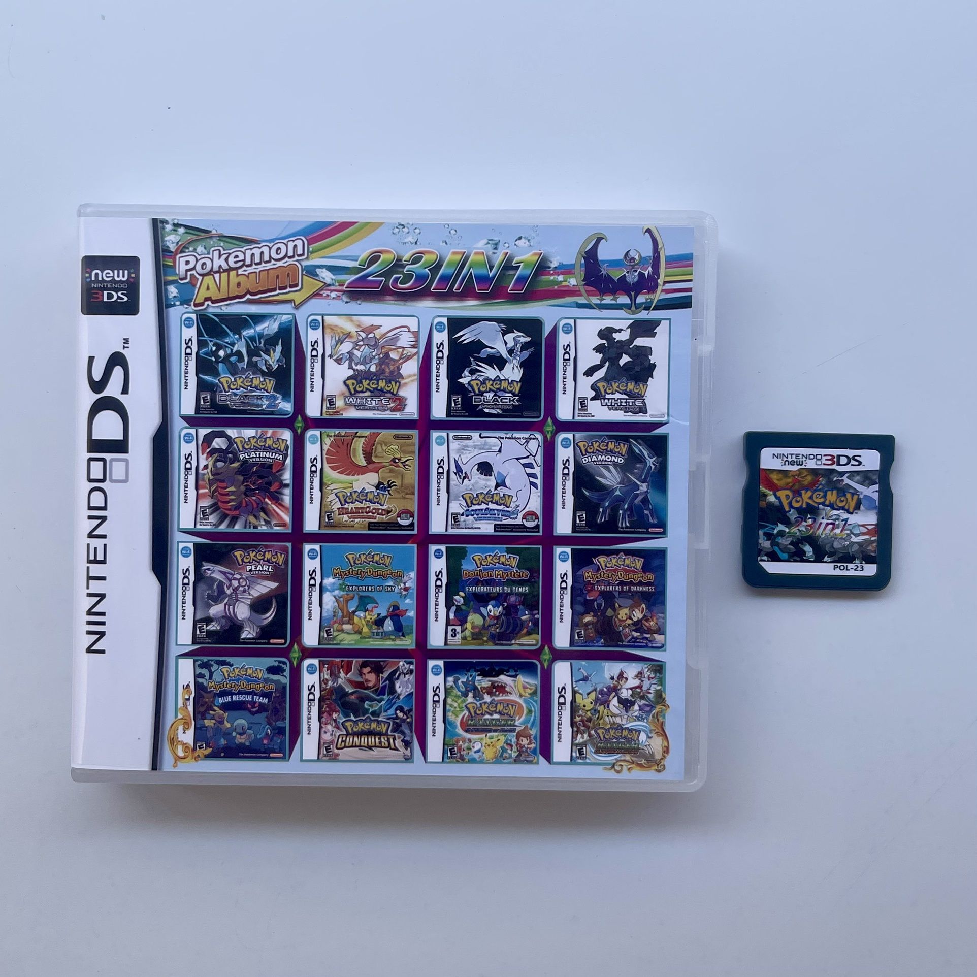 23 Nintendo DS Game DS Multi Game Card Pokémon 3DS Game Bundle 