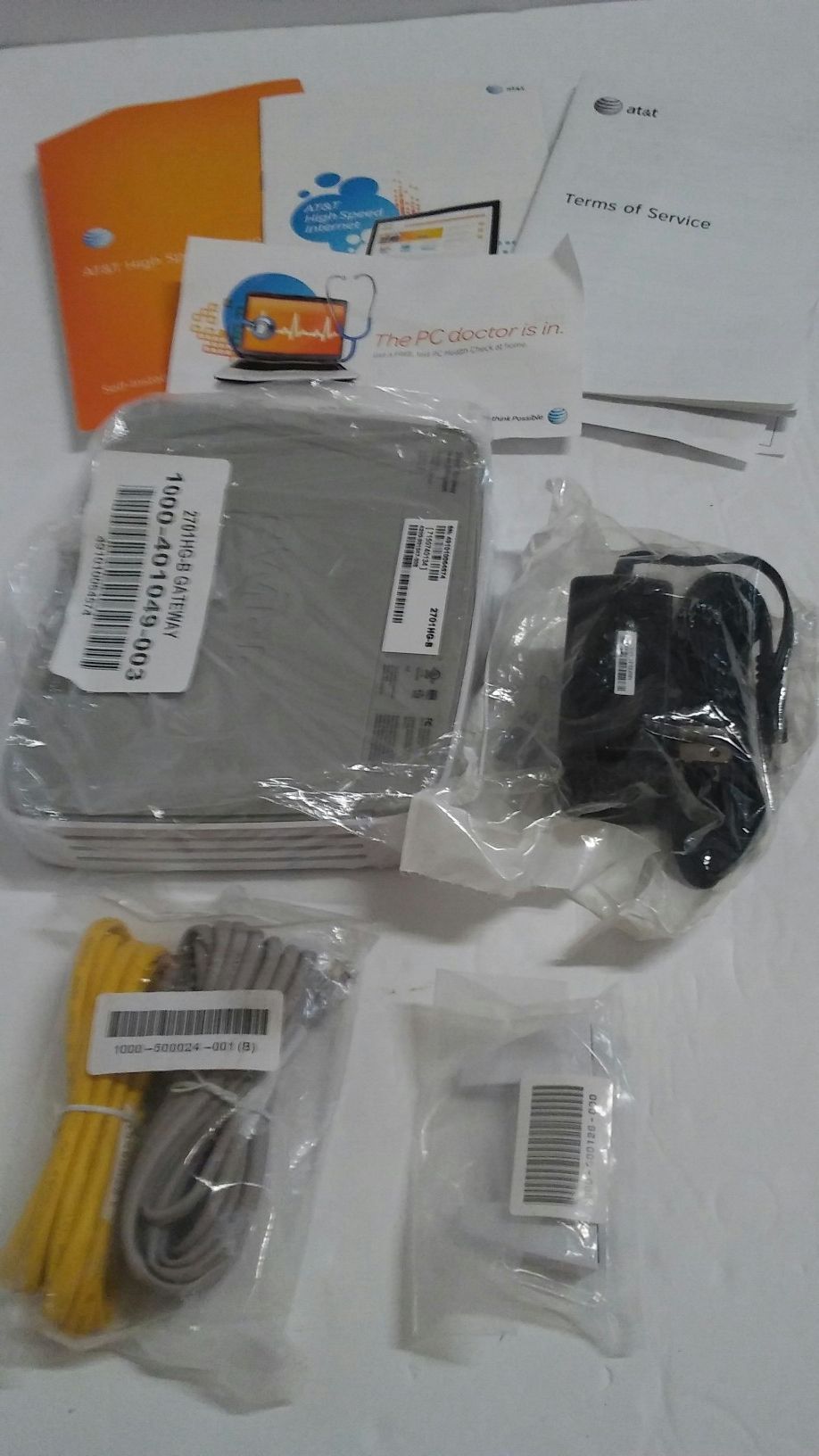 AT&T 2Wire Modem Gateway 2701HG-B Wireless Internet Router DSL Gateway Modem