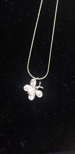 Cookie Lee Cubic Zirconia Butterfly Necklace