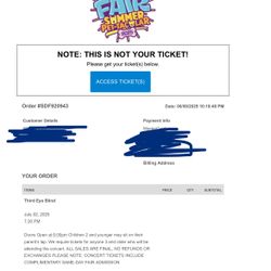 San Diego Fair Tickets+ Third Eye Blind Concert Tickets