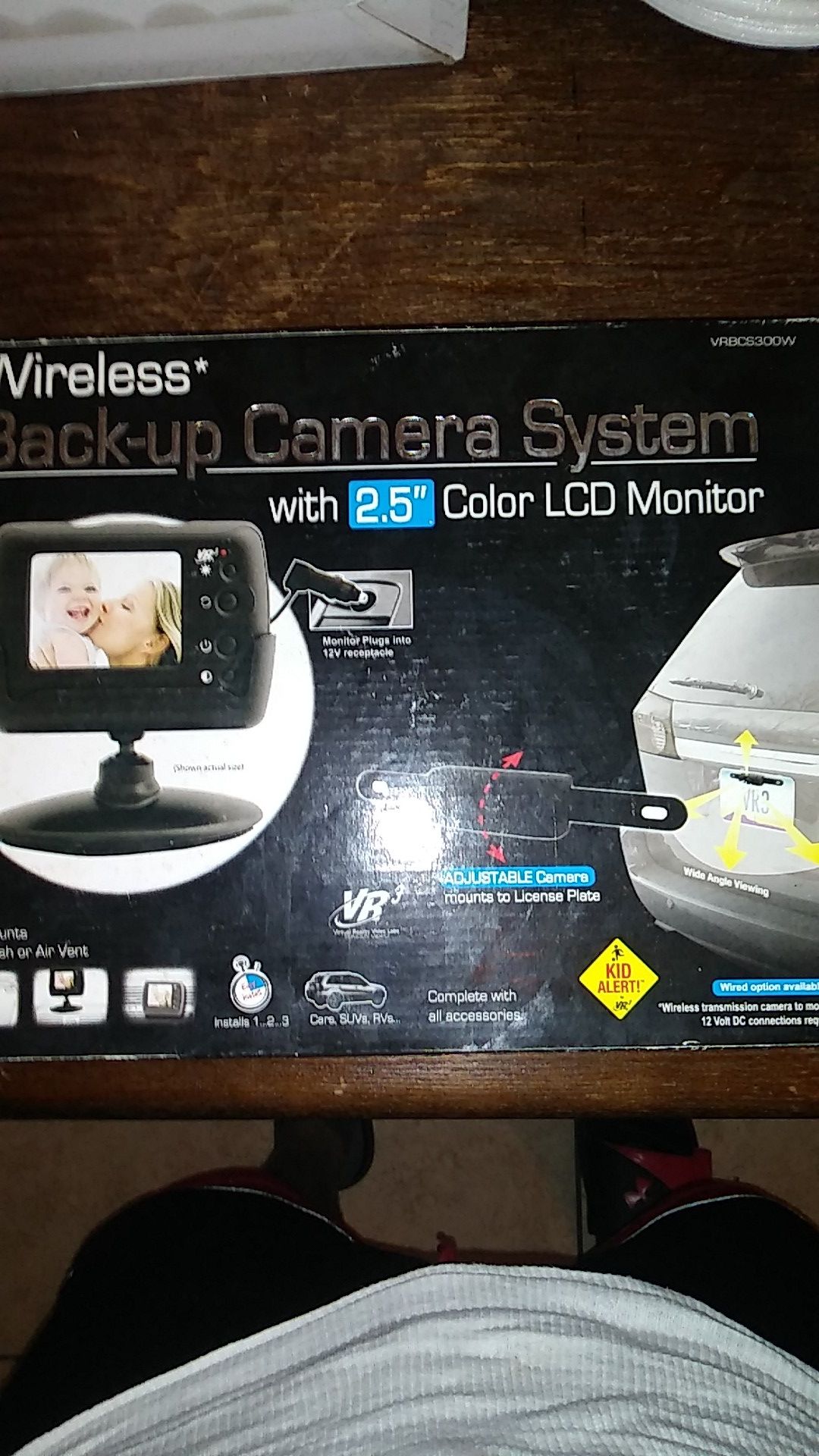 Wireless* Back up Camera System with 2.5" Color LCD Monitor