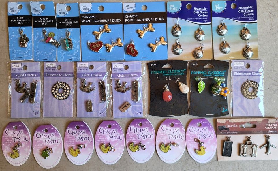 22 New Bracelet Charms Packs Assorted Styles And Makes